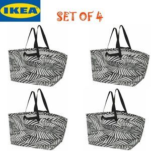 COPY - (4)  Large Variety  19 Gallon IKEA bags Reusable Every Day Shopping Laun…